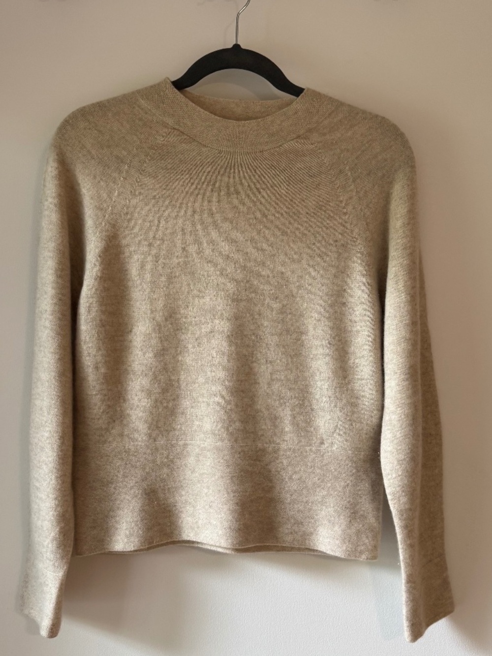 M&S Autograph 100% Pure Cashmere Oatmeal Crew Neck Sweater | UK 12 / US 8